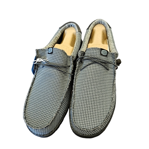Hey Dude Wally Sport Mesh Charcoal Gray Slip-On Shoes NEW - Picture 2 of 6